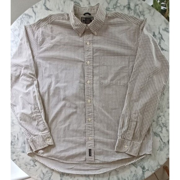 Abercrombie Fitch Shirt Button Down Men Large 100% Cotton Preppy‎ Classic Office - Picture 3 of 7
